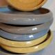 Seven vintage potter's sweet treat plates