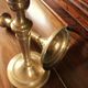 Brass torch candle holders