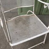 Fauteuils de jardin métal grillage