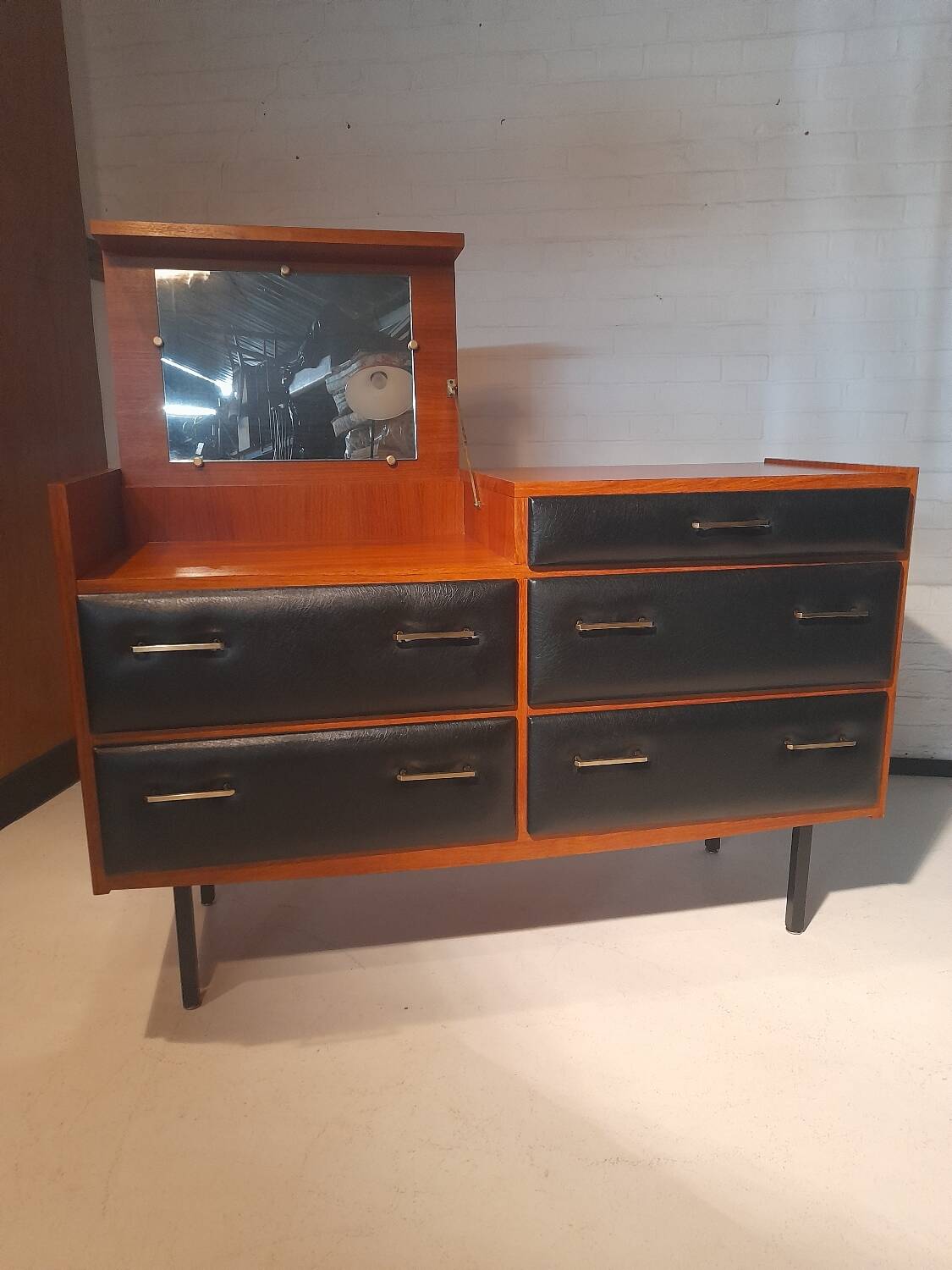 vintage teak dressing table