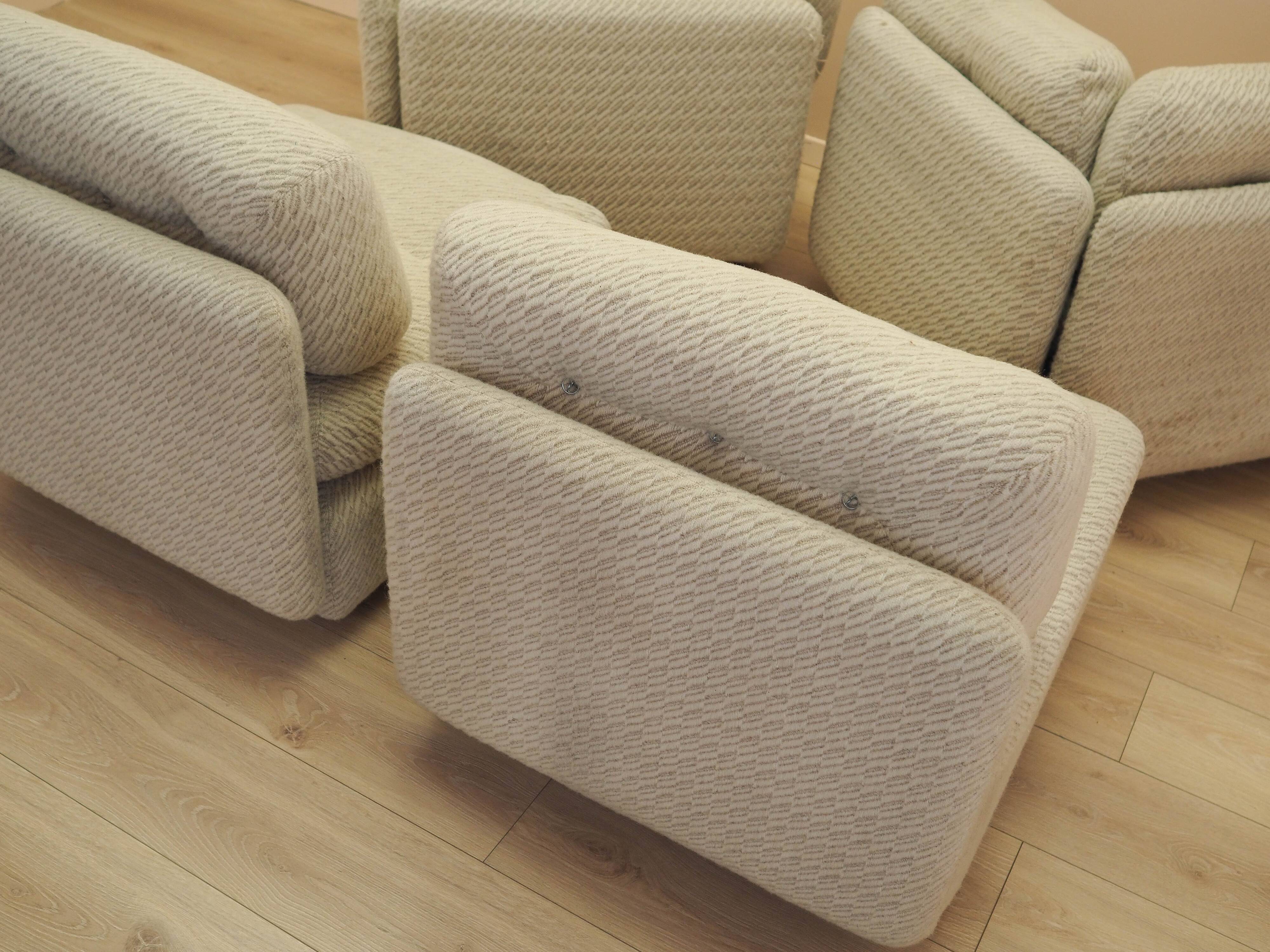 Beige modular sofa, Italian design, 1960s, made in Italy