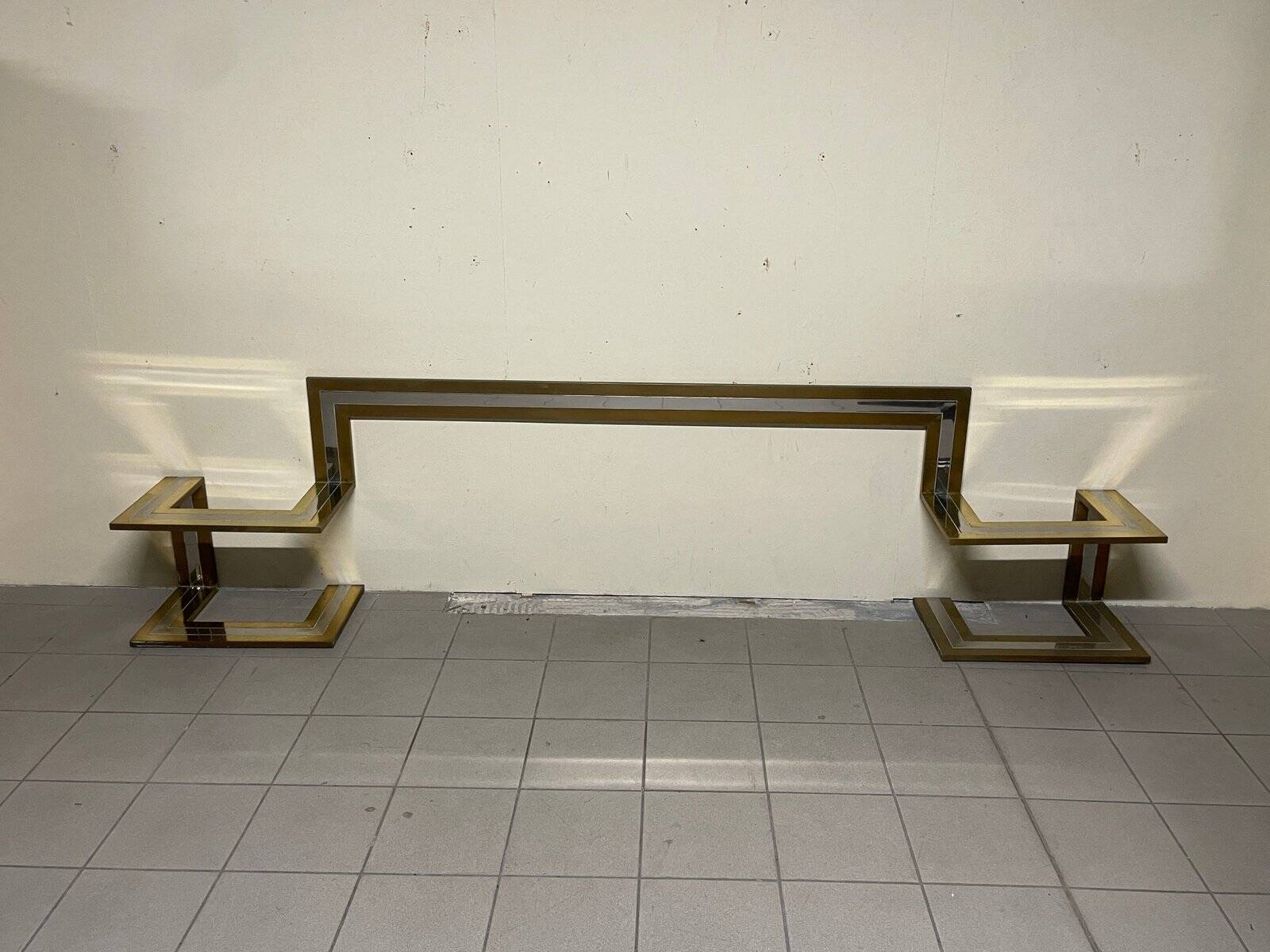 Headboard with bedside tables by Sandro Petti, 1970s.