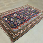 Original Shirvan Kazak Rug 310x210 cm Vintage, Blue, Red