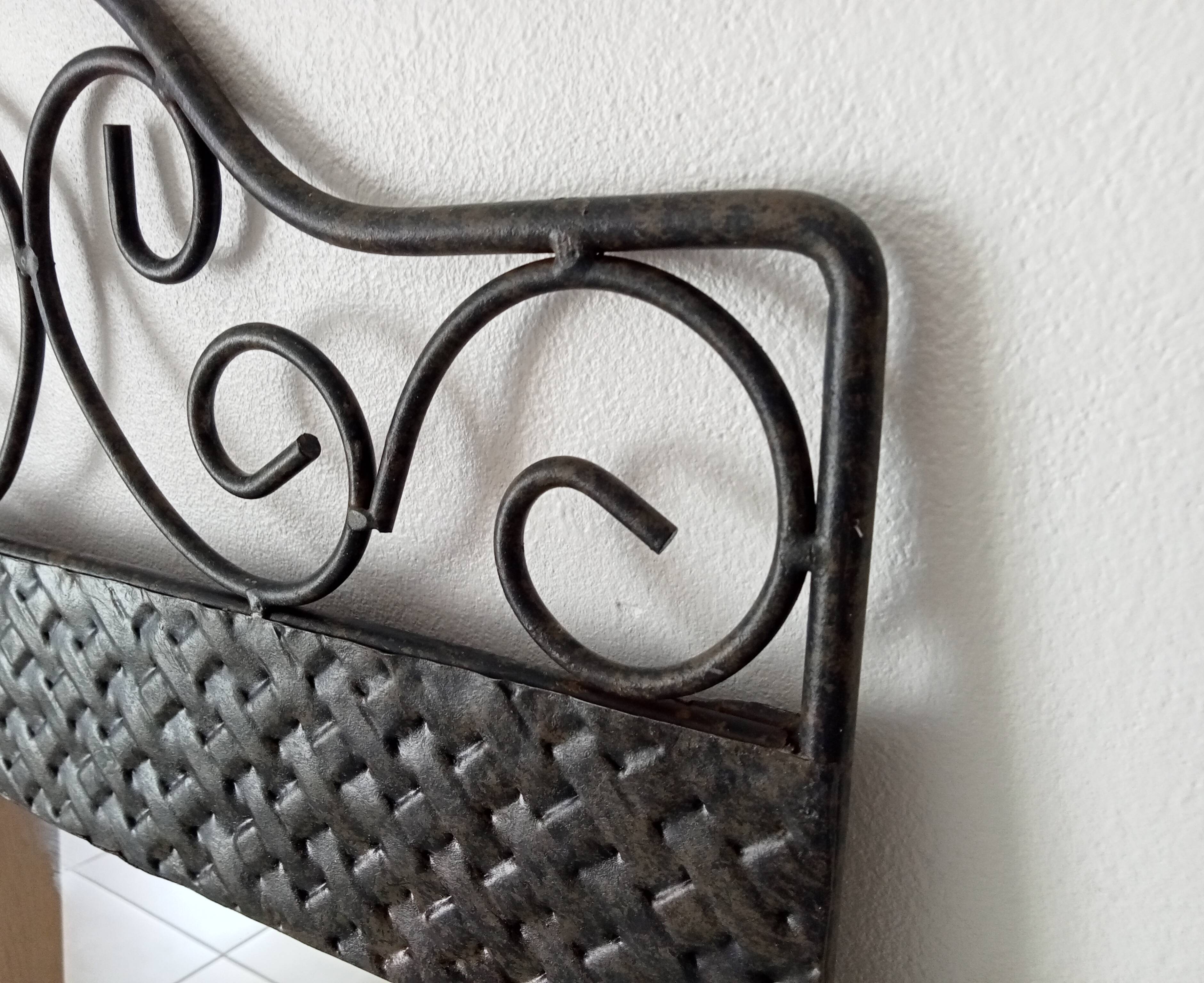 Vintage wrought iron tablet mirror