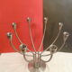 Chandelier design  en acier brosse 8 branches