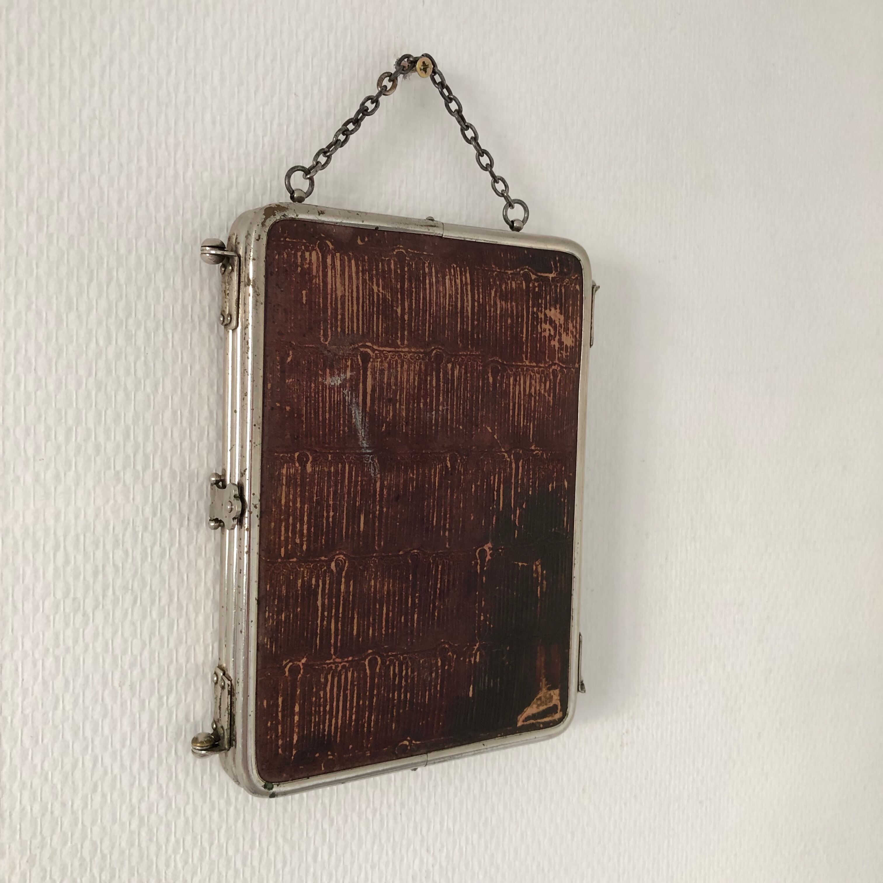 Mirror triptych barber, 1920 - 22 x 49cm