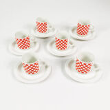 Espresso cup set, Fontebasso Treviso, Italy, 1970s