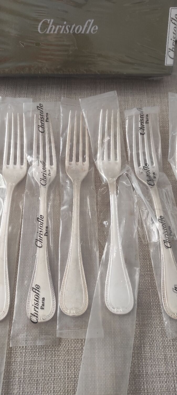 Set of 12 forks by Christofle