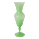 Opaline vase, apple green, 1970 - 30 x 9.5 cm