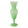 Opaline vase, apple green, 1970 - 30 x 9.5 cm