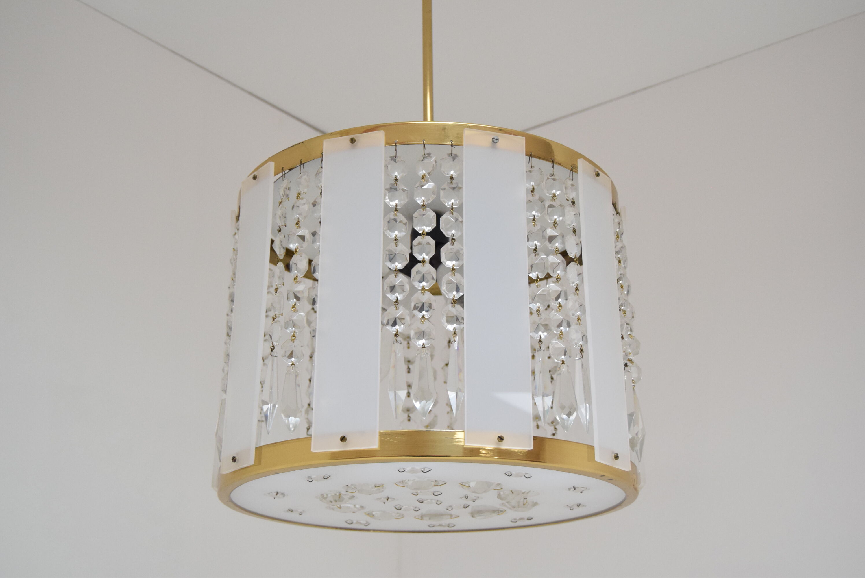 Mid-century Chandelier by  Jablonecke Sklarny Novy Bydzov, 1970’s.