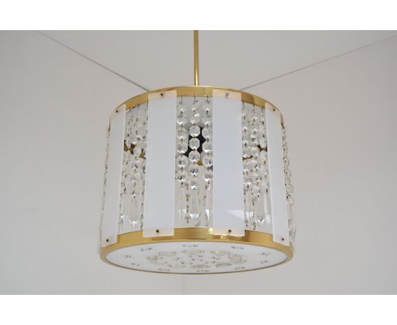 Mid Century Chandelier By Jablonecke Sklarny Novy Bydzov 1970 S Selency Jablonecke Sklarny Novy Bydzov, Clip On Lamp Shades Dunelm