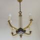 French Mid-Century / 1960s 4 Light Chandelier In The Style of Jacques Adnet