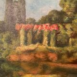 Tableau ancien, paysage, signé, début XX siècle