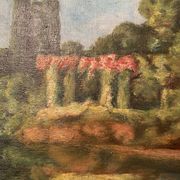 Tableau ancien, paysage, signé, début XX siècle