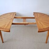 Art Deco Golden Elm Table, circa 1930