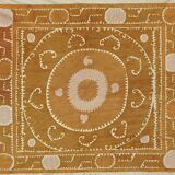 Hand-knotted rug, vintage Turkish rug 131x144 cm