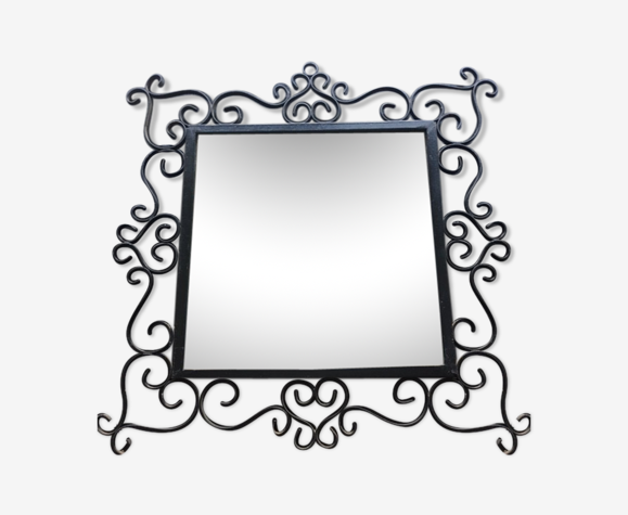 Miroir carré noir 40x40cm | Selency