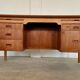 Vintage Danish desk in teak and oak by Børge Mogensen for Søborg Møbelfabrik, 1960s.
