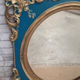 Louis XV style gilded carved wooden mirror h74x64