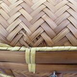 Woven rattan trunk