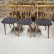 Lot of 6 bistro bar chairs from the 1960s