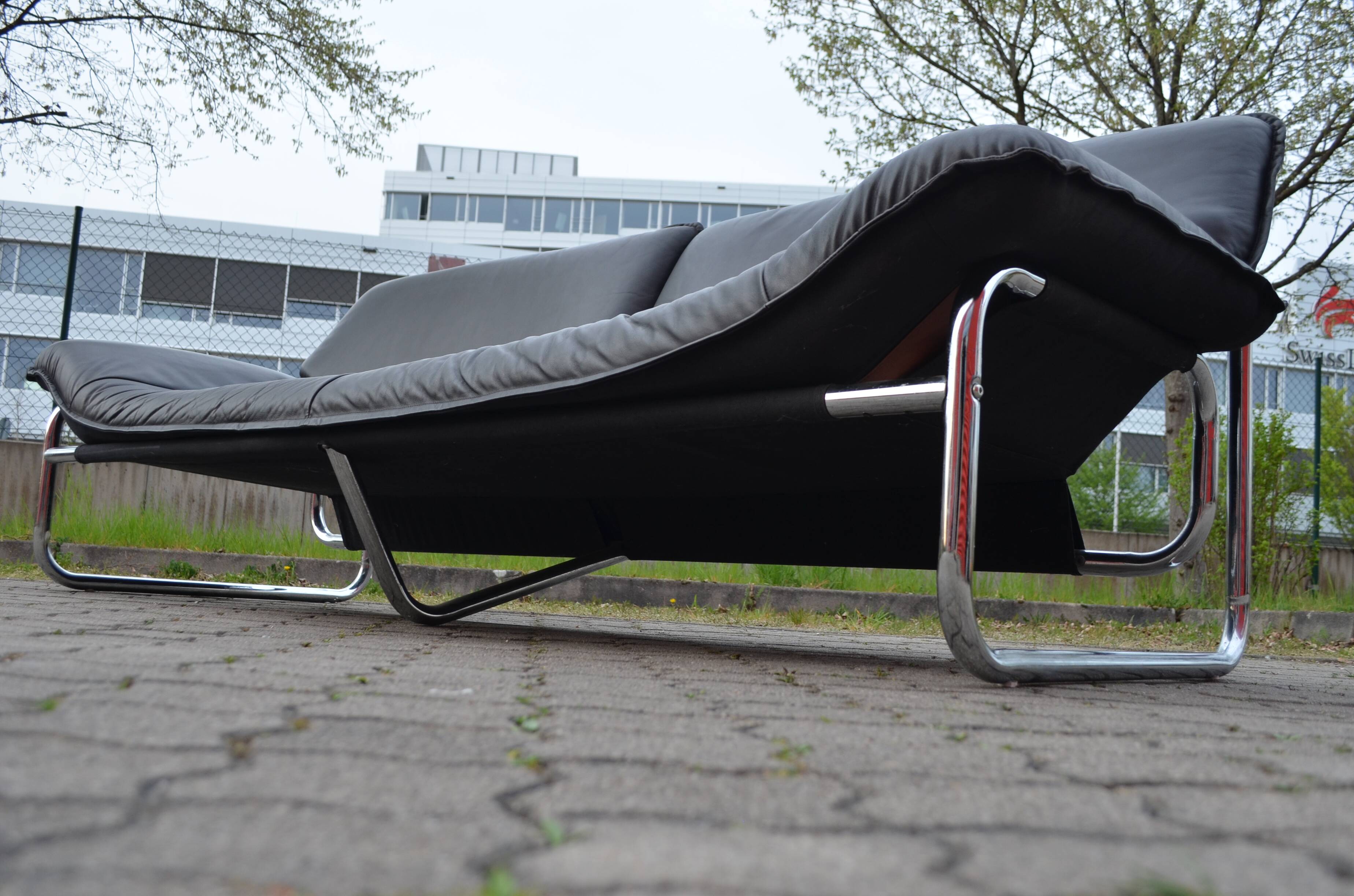 Leather Sofa by Johan Bertil Häggström for Swed-Form