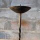 Paire de grands pique cierges en fer vintage 1950