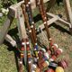 Ancien jeu de croquet en bois