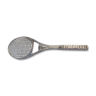 Silver metal bottle opener racket shape