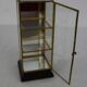 Vintage display case for miniature or jewelry brass and glass