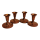 Candlesticks made of copper, Danish design, estimated from the 60s.
