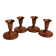 Candlesticks made of copper, Danish design, estimated from the 60s.