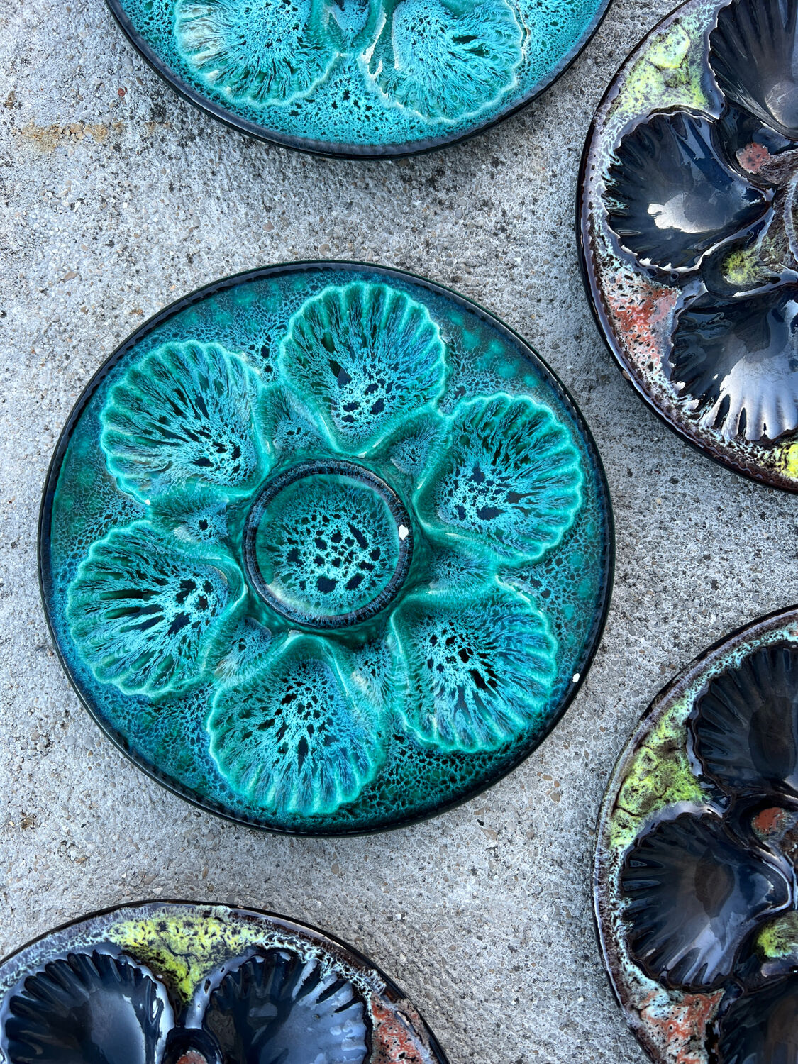 Vallauris oyster plates
