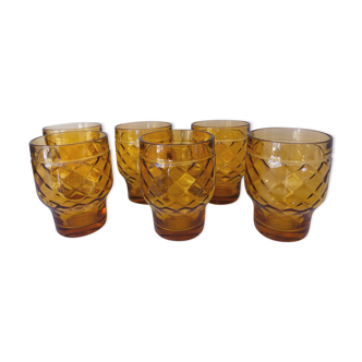 Set of 6 glasses pernod sa