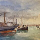 Tableau ancien, Marine vers 1950/1960