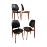 Serie de chaises baumann modèle pegase vintage