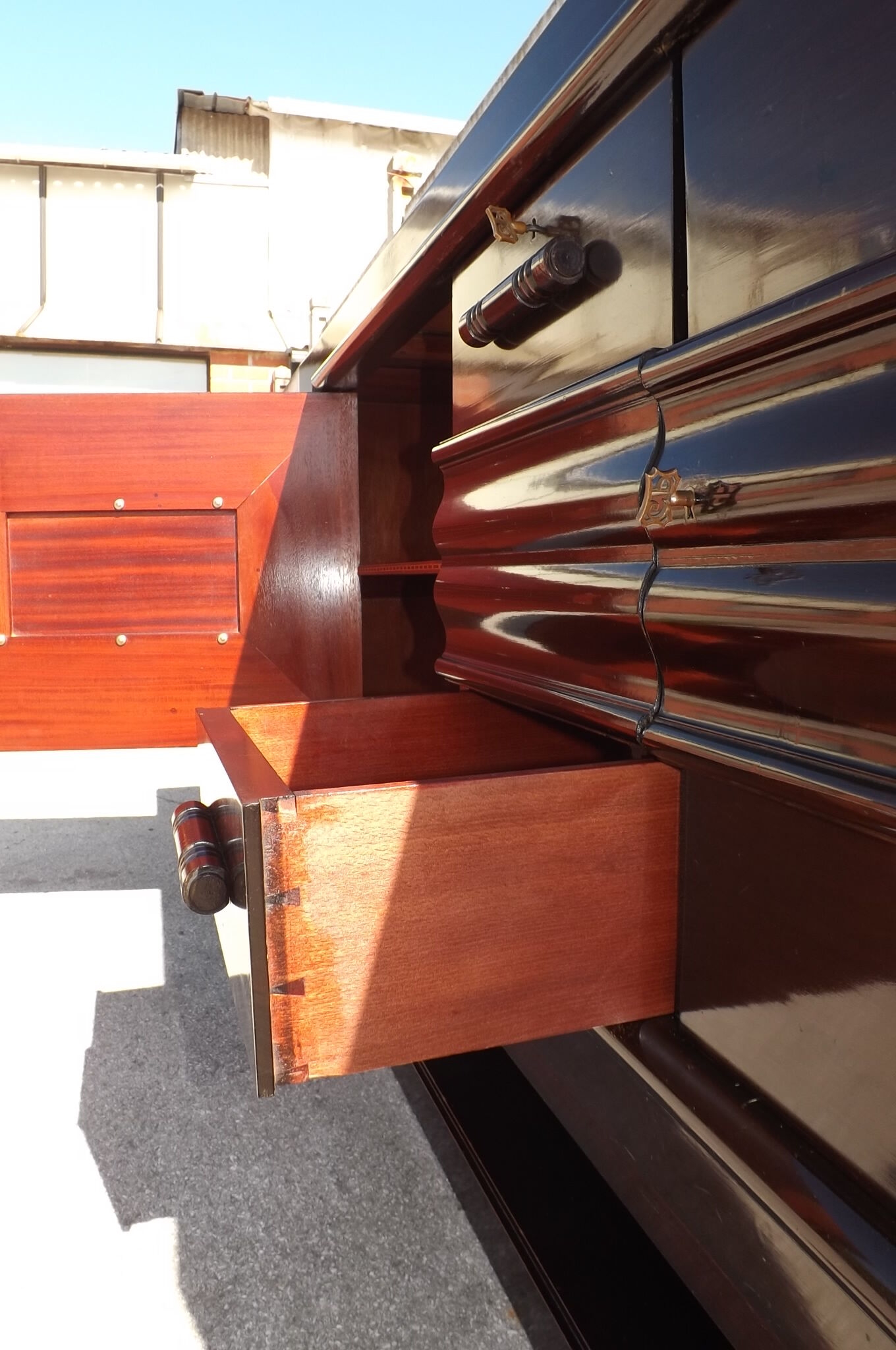 Mahogany buffet by Gaston Poisson, 1925-1930