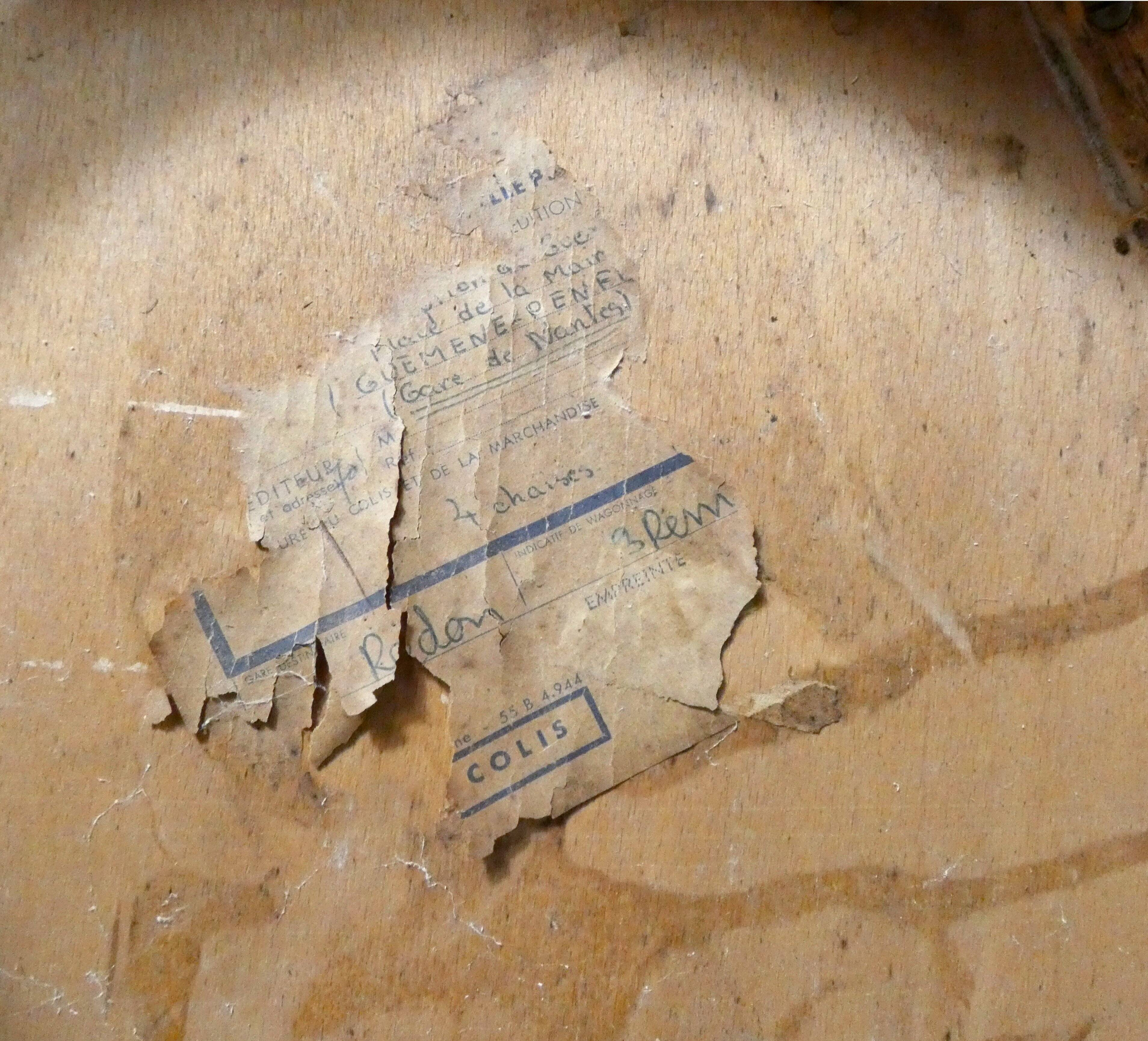 Ancienne chaise bistrot Baumann en bois courbé