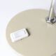 Lampe vintage eyeball beige 1970