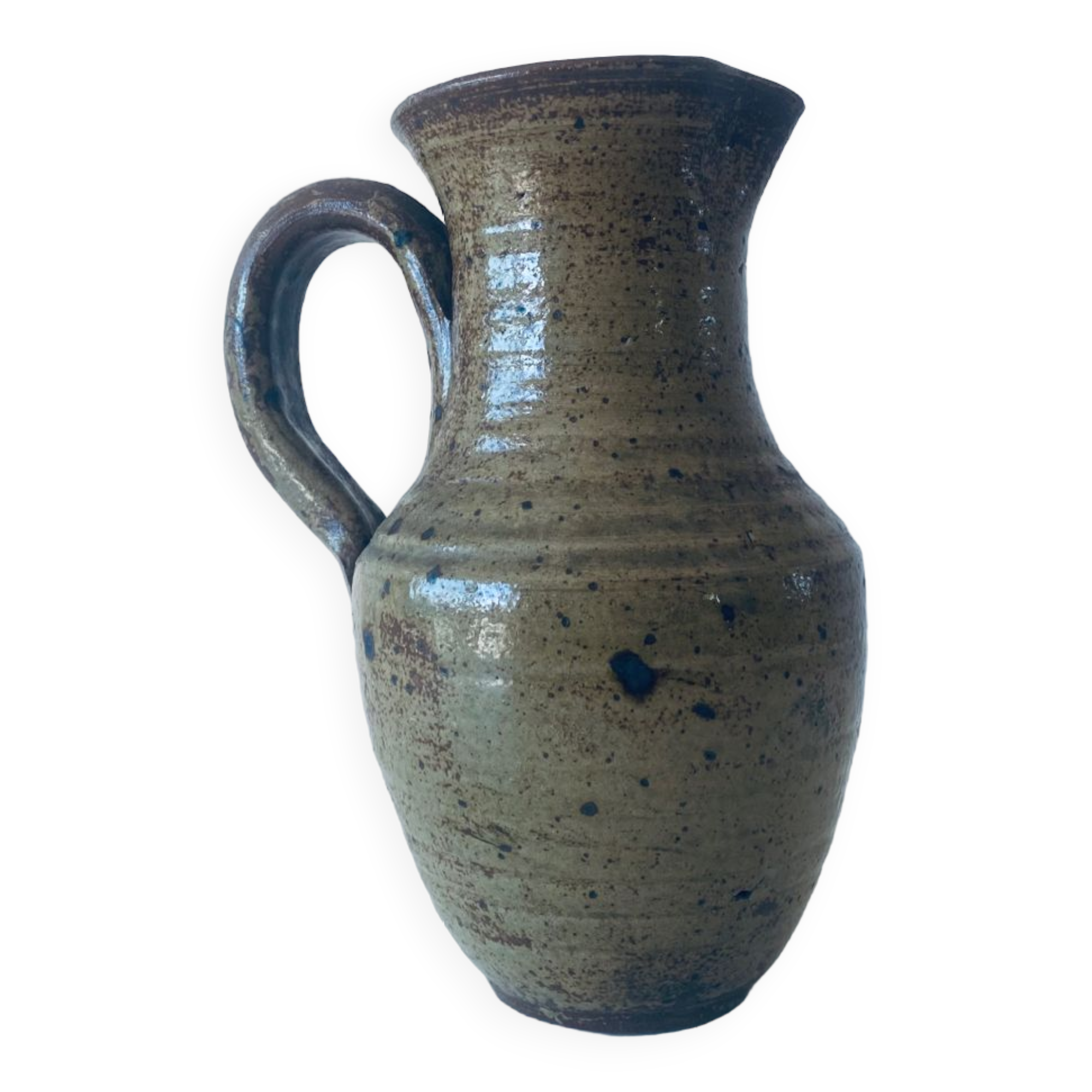Large vintage pitcher in pyrite stoneware