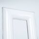 Italian Ycami white leather sculptural highback chairs, 1980s