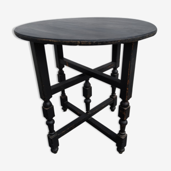 Side table, oak pedestal table