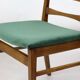 Chaise à manger verte vintage années 1970