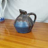 Stoneware Pitcher Joseph Talbot for La Borne, Vintage Enameled Ceramic 1950s
