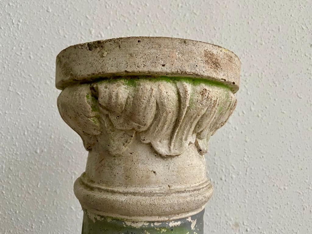 Neo Classic column vintage reconstituted stone 1980s