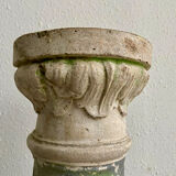 Neo Classic column vintage reconstituted stone 1980s