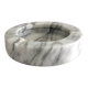 Cendrier rond en marbre gris vintage