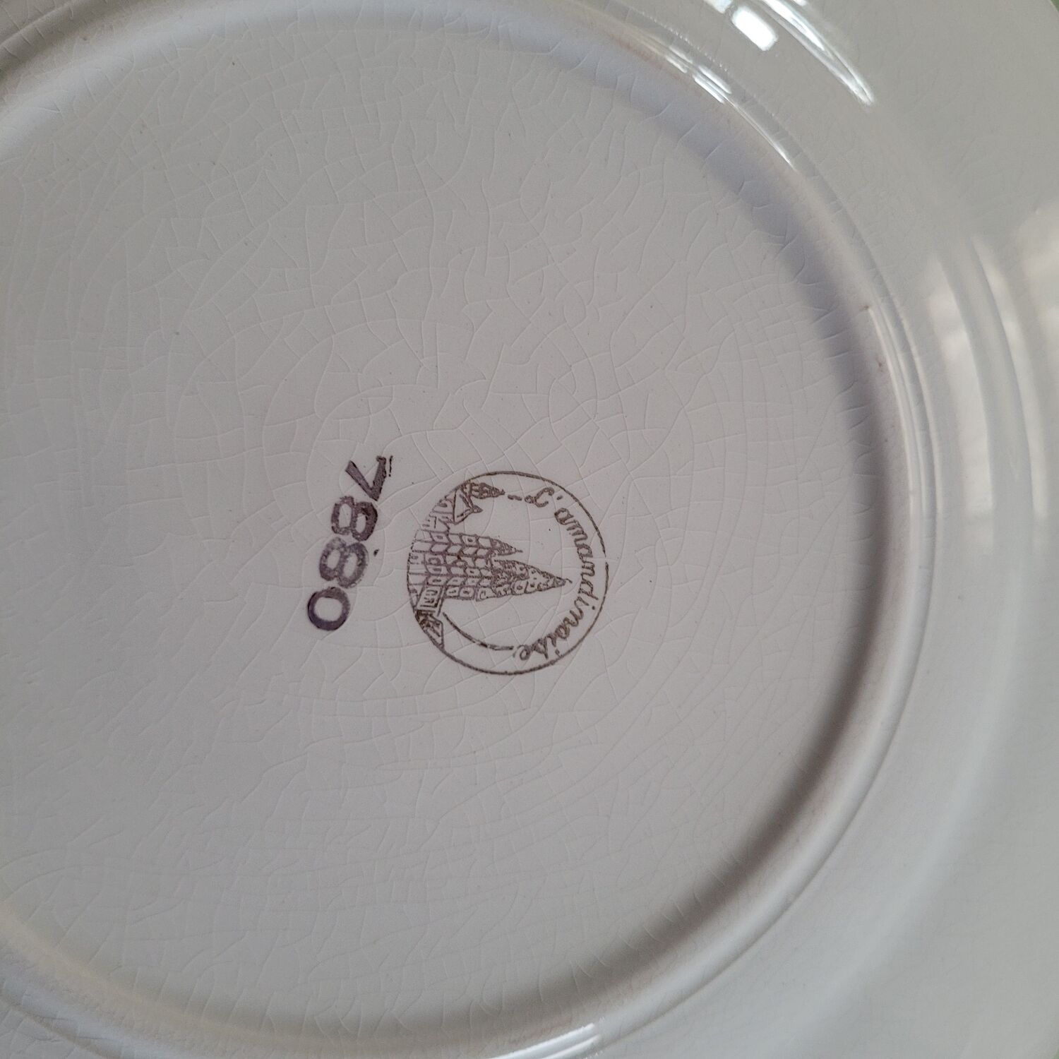 50s celadon green dinner plates