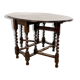 Antique Gateleg drop leaf table with barley twist legs